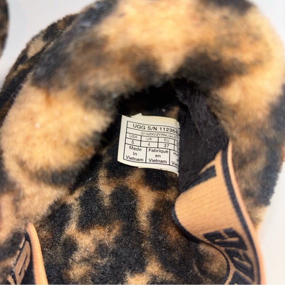 UGG Tan and Black Animal Print Slippers - Picture 4 of 4